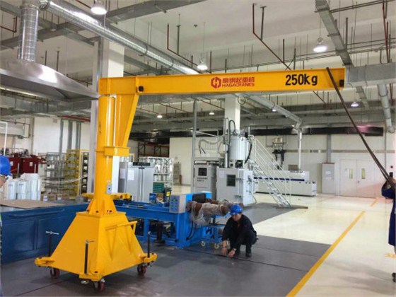 亨斯曼上海研發(fā)中心購置豪鋼起重機(jī)懸臂吊一臺