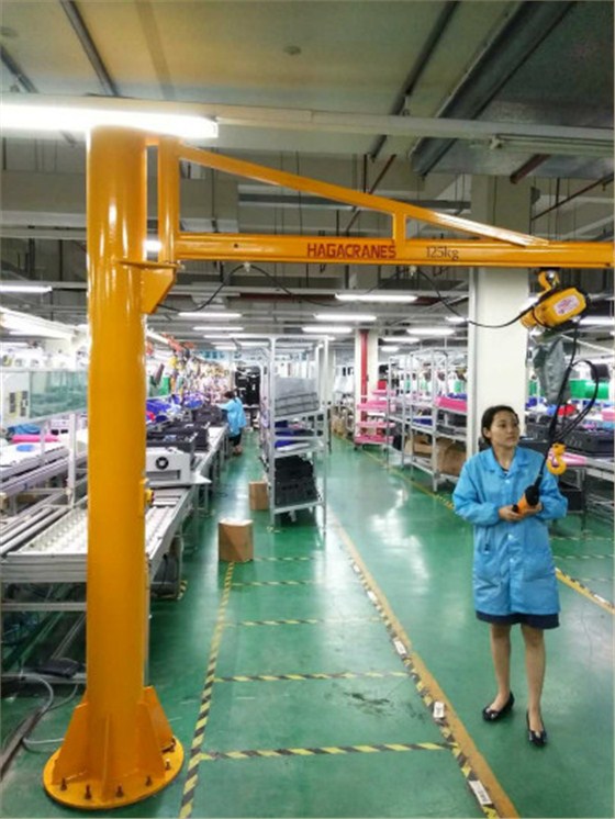 豪鋼起重機與上海正泰再次合作 提供懸臂吊兩臺