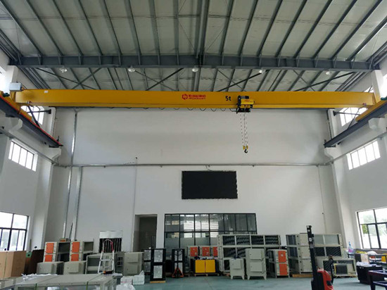 豪鋼起重機(jī)為上海電力環(huán)保設(shè)備提供電動單梁起重機(jī)一臺