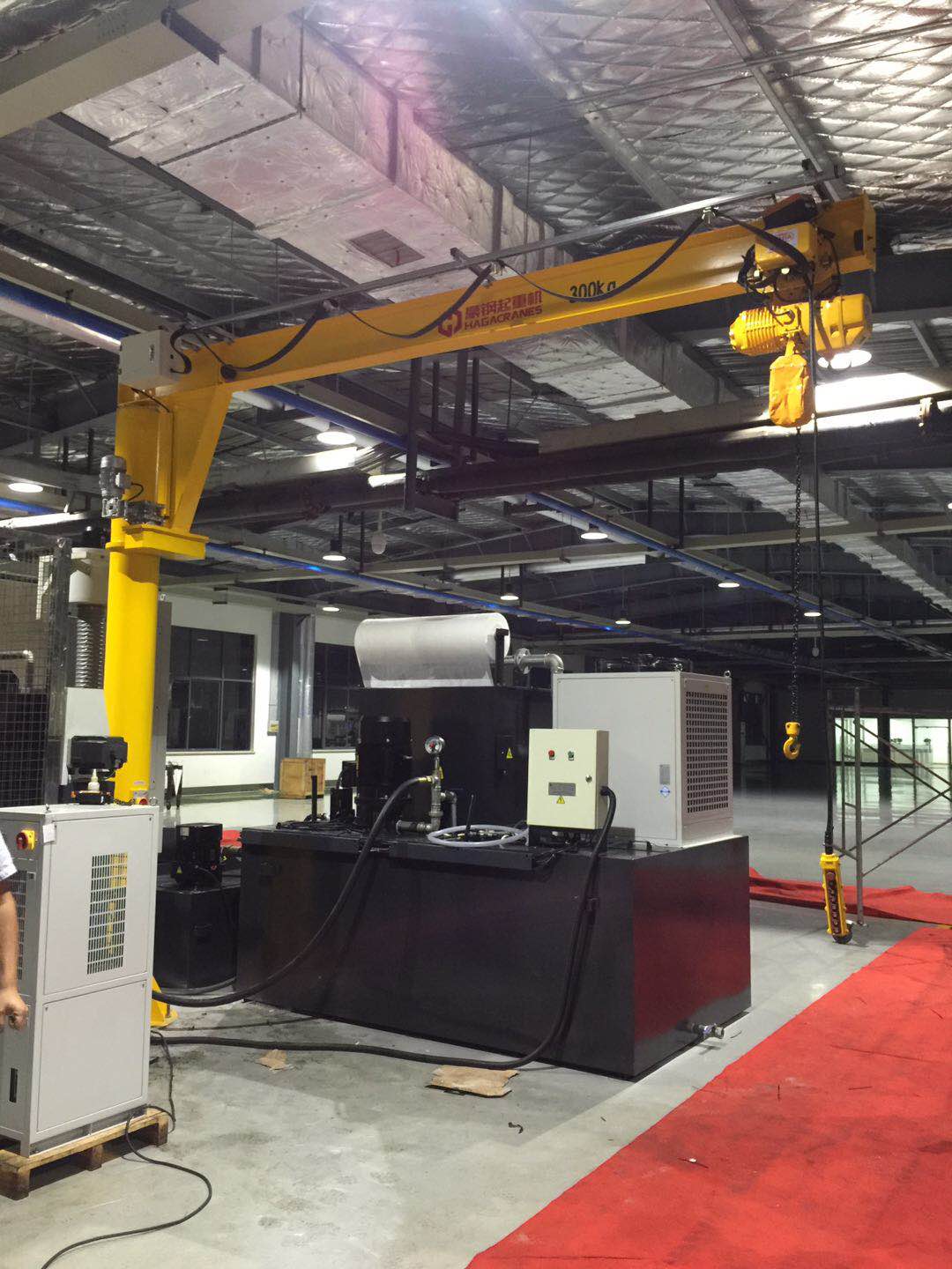 豪鋼懸臂吊成功應用于上海格爾汽車，助力格爾汽車零部件生產(chǎn)