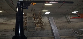 豪鋼為賀德克液壓定制的立柱式旋臂起重機 豪鋼為賀德克液壓定制的立柱式旋臂起重機