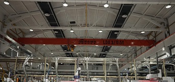 上海依工訂購3噸電動單梁橋式起重機安裝完成 上海依工訂購3噸電動單梁橋式起重機安裝完成