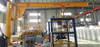 大族激光訂購豪鋼1t旋轉懸臂吊安裝完成 大族激光訂購豪鋼1t旋轉懸臂吊安裝完成