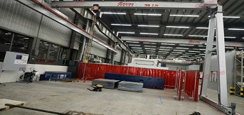 上海三菱電梯與豪鋼合作半門式單梁起重機