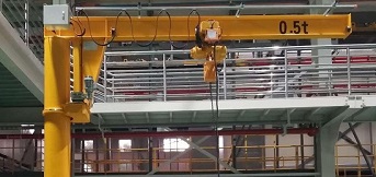 富士達電梯配件定制0.5t懸臂吊已完成調試 富士達電梯配件定制0.5t懸臂吊已完成調試