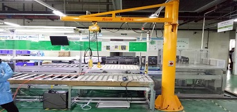 正泰電氣公司向豪鋼定購(gòu)一批小型懸臂吊