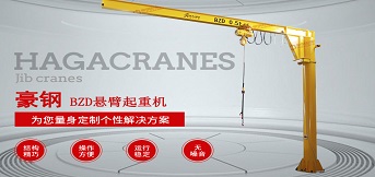 啟東中遠(yuǎn)海運海洋工程與訂購豪鋼0.5噸和2噸旋臂吊