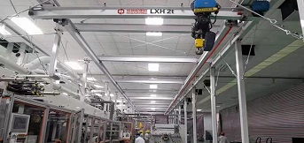 尤妮佳公司訂購(gòu)豪鋼2噸懸掛起重機(jī)已調(diào)試完畢 尤妮佳公司訂購(gòu)豪鋼2噸懸掛起重機(jī)已調(diào)試完畢